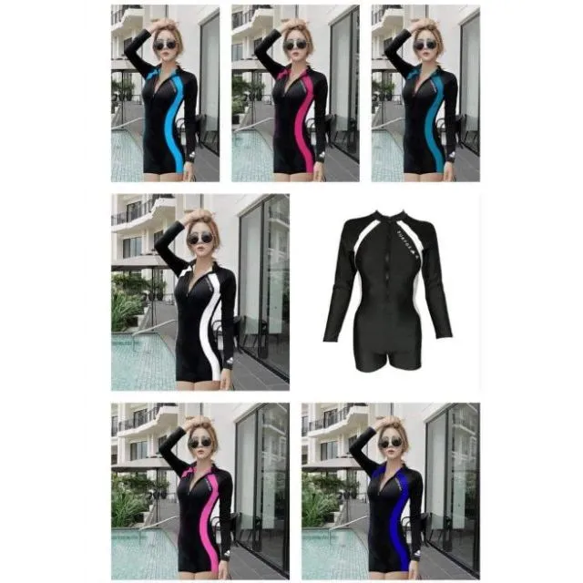 New Long Sleeve Rash Guard Zip Up Lazada PH