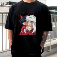 Anime Inuyasha T Shirt Funny Cartoon Yashahime Loose Tshirt Men Tee Shirt Funny T Shirts Men Roupas Masculinas 100%