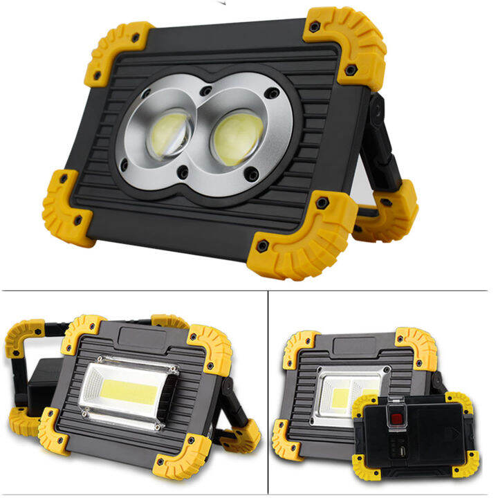 20W Led Work Light Portable Cob Lantern Searchlight dengan 18650 Bateri ...