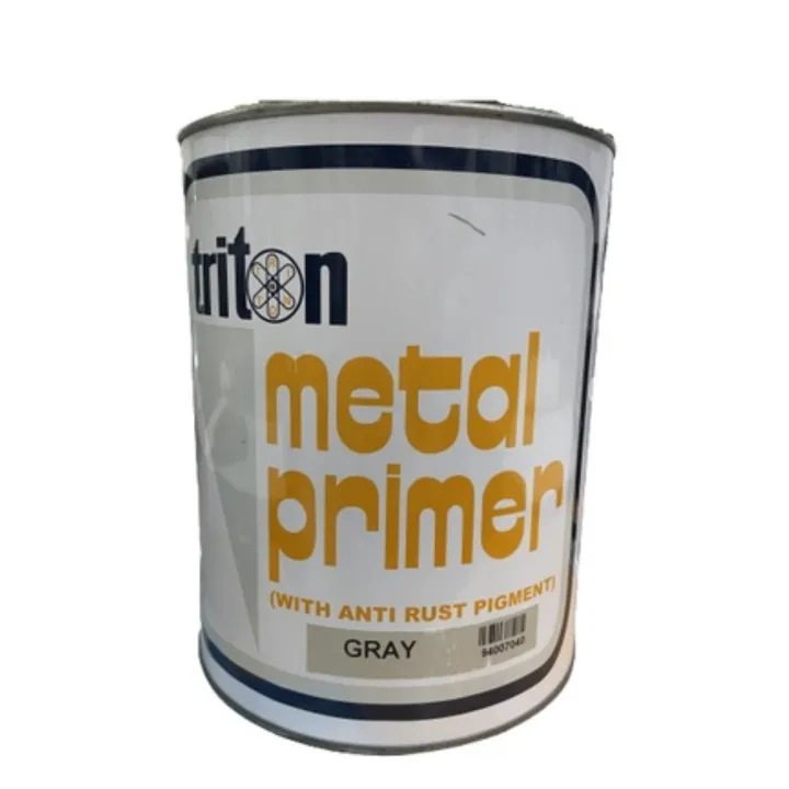 Triton Metal Primer With Anti Rust Pigment Gray 4l Gallon Lazada Ph - Triton Enamel Paint Color Chart Philippines