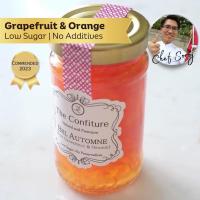 แยมรูบี้เกรปฟรุ๊ตผสมเนื้อส้ม Bel Automne (Ruby Grapefruit &amp; Orange) 125 กรัม - The Confiture