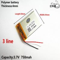 【Sell-Well】 azbdmp 3คุณภาพ3.7V,750MAH,403450ลิเธียมไอออนโพลิเมอร์/Li-Ion สำหรับของเล่นแบตสำรอง GPS Mp3 Mp4