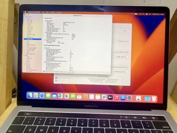 thumbnail Macboook Pro retina 2019 13 inche core i7 Ram 16 Gb SSD 256gb (màu grey)