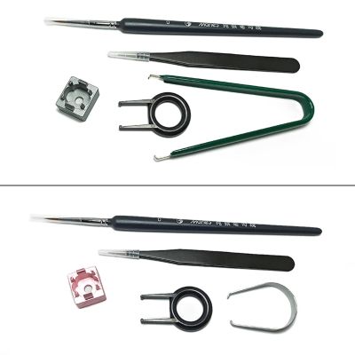Mechanical Keyboard Switch Stem Puller IC Claw Holder Switch Opener Lubrication Pen Kit for cherry Kailh Gatern 5 Pieces