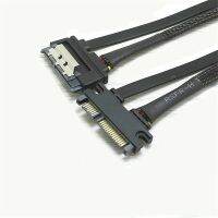 SATA 22 Pin Male To Female Sata Extension Cable SATA 3 III 6Gb/s 22 Pin Male to Female 7+15 Pin SATA Data HDD Power