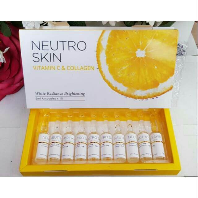 Neutro skin Vitamin C vit c collagen Kolagen Whitening 1 box Lazada
