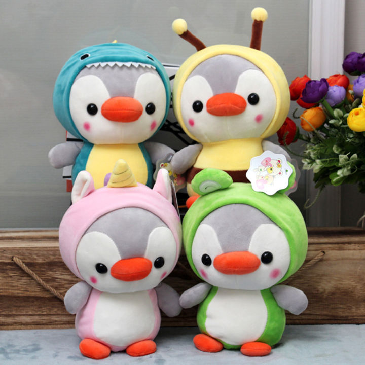 xuechuangying-kids-toys-cute-animal-doll-keychain-penguin-cosplay-dinosaur-small-stuffed-toy-penguin-cosplay-bee-penguin-plush-toy-penguin-cosplay-fro