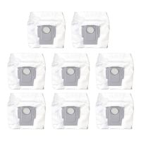 8Pcs Dust Bag For  Roborock S7 Maxv Ultra Q5+ Q7+ Q7 Max+ T8 Robot Vacuum Cleaner Dust Bin Spare Parts