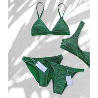 (++โปร) clove wave textured fabric bikini set ราคาดี ชุดน้ำว่าย บิกินี่ bikini ทูพีช