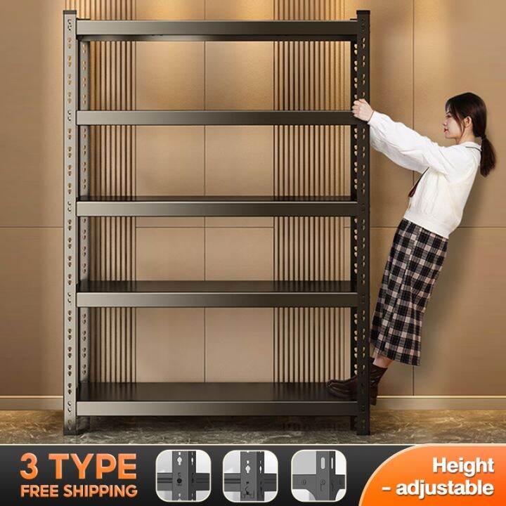 【Load 500KG】Adjustable Height Steel Rack Boltless Rack 5 Layer Heavy ...