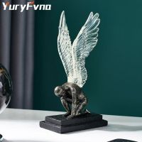 Home Modern Resin Statue Golden Abstract Character Home Decor Statue And Sculpture Figures Desktop Ornaments Nordic Decoration