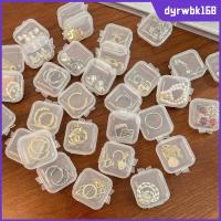 DYRWBK168 24pcs เล็กๆน้อยๆ บรรจุภัณฑ์เครื่องประดับอัญมณี โปร่งใสโปร่งใส พลาสติกทำจากพลาสติก กล่องยายา ที่เก็บที่เก็บยา แบบพกพาได้ กล่องกันฝุ่น ภาชนะบรรจุเก็บของ