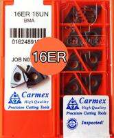 16ER 10 11 12 13 14 16 18 20 24 28 32UN BMA 10pcs Carmex CNC ด้ายภายนอกคาร์ไบด์แทรกการประมวลผลสแตนเลส เหล็กกล้า