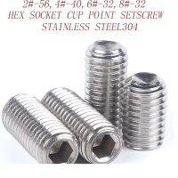 2-56 4-40 6-32 8-32american มาตรฐานสแตนเลส304ซ็อกเก็ตหกเหลี่ยมคัพจุดหัวขาดสกรู Screw824ด้วง