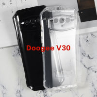 เต็มกล้องกรณีการป้องกันสำหรับ Doogee V30เจลพุดดิ้งซิลิโคน Caso เปลือกศัพท์สำหรับ F Unda Doogee V30 Soft TPU ที่ครอบคลุมกรณี6.58;