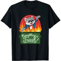 HOT ITEM!!Family Tee Couple Tee Adult T-Shirt Everything Is Trash Retro Toon Dumpster Fire Trash Panda T-Shirt - Mens T-Shirt