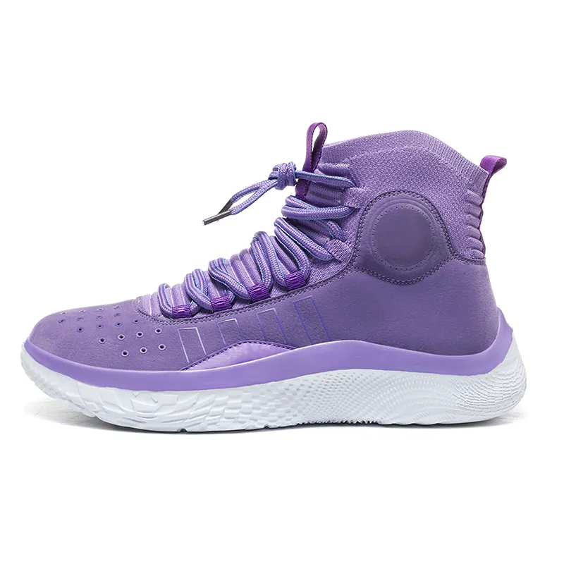 2023 Original Under Armour Curry 4 High cut Actual combat Basketball Shoes  Casual Sneakers For Men Purple Sports shoes basketball shoes