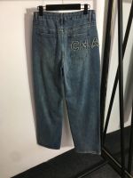 【CC】▨✥™  Womens Jeans Waist Lettle Denim Trousers Females Streetwear