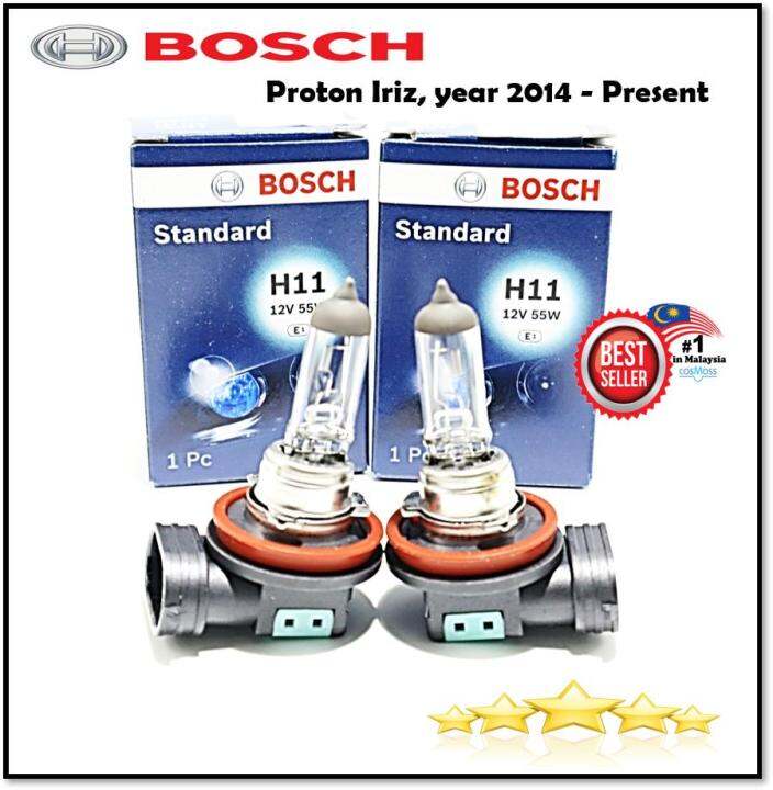 Bosch Headlamp HeadLight H11 Light Bulbs for Proton Iriz, year 2014