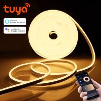 Tuya Smart Life LED Neon Light Strip WIFI Control DC12V SMD 2835 120LEDs/M Flexible Rope Tube Lamp Work with Alexa Google Home LED Strip Lighting