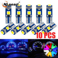 NLpearl 10PCS T5หลอดไฟ SMD LED W3W W1.2W แอลอีดีแคนบัสรถยนต์ไฟตบแต่งภายใน Dashboard ร้อนตัวบ่งชี้ Wedge อัตโนมัติ12V รถยนต์ ไฟหรี่ ไฟเรือนไมล์ ไฟหน้าปัดมอเตอร์ไซค์