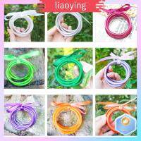 LIAOYING 5pcs/lot สัญลักษณ์นำโชค ชุดกำไลข้อมือ นุ่มนุ่มๆ กลิตเตอร์ กำไลข้อมือซิลิโคน เทศกาลเครื่องประดับ สีทองอ่อน กำไลข้อมือพุทธ ผู้หญิงผู้หญิงผู้หญิง