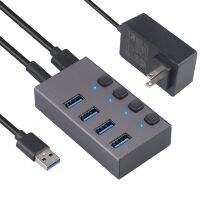 USB3.0 Splitter 4Port Charging Multi-Interface HUB with Switch