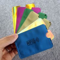 ✗ 6Pcs Color/Bag Anti Rfid Wallet Blocking Reader Lock Bank Card Holder Bank Card Protection Metal Credit Card Holder Aluminium
