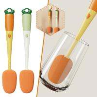 【cw】 Handle Cup 3 1 Multifunctional No Dead end Cleaning Soft Sponge Tools