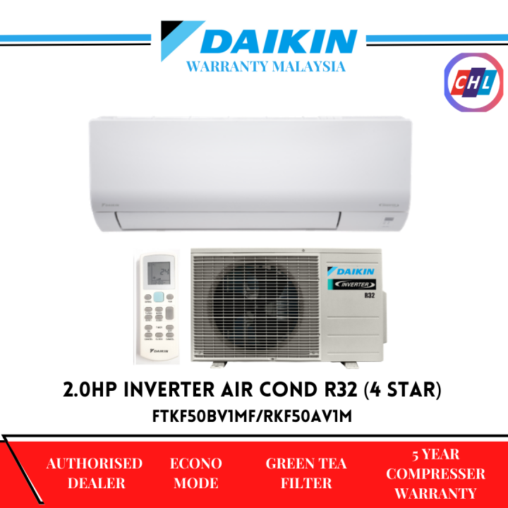 daikin inverter air cond ftkf50b rkf50a