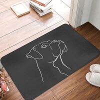 French Bulldog Pet Non-slip Doormat Kitchen Mat Boxer Dog Line Art Balcony Carpet Entrance Door Rug Indoor Decorative