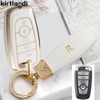 dvfggv TPU Car Remote Key Cover Case For Ford Edge Explorer Fusion Mustang F150 F250 F-350 F-450 Ecosport C-Max S-Max Lincoln MKX MKC