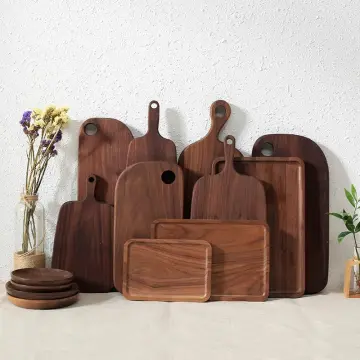 black walnut chopping board bread board wooden cutting Sushi Tray Fruit  board Tools fruit Kitchen Bread Hangable P H0P8