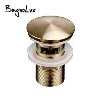 【YF】☏☏❃  Sink Drain Basin Drainer Waste Pipe Plug Pop-Up Luxury Gold Material Matt