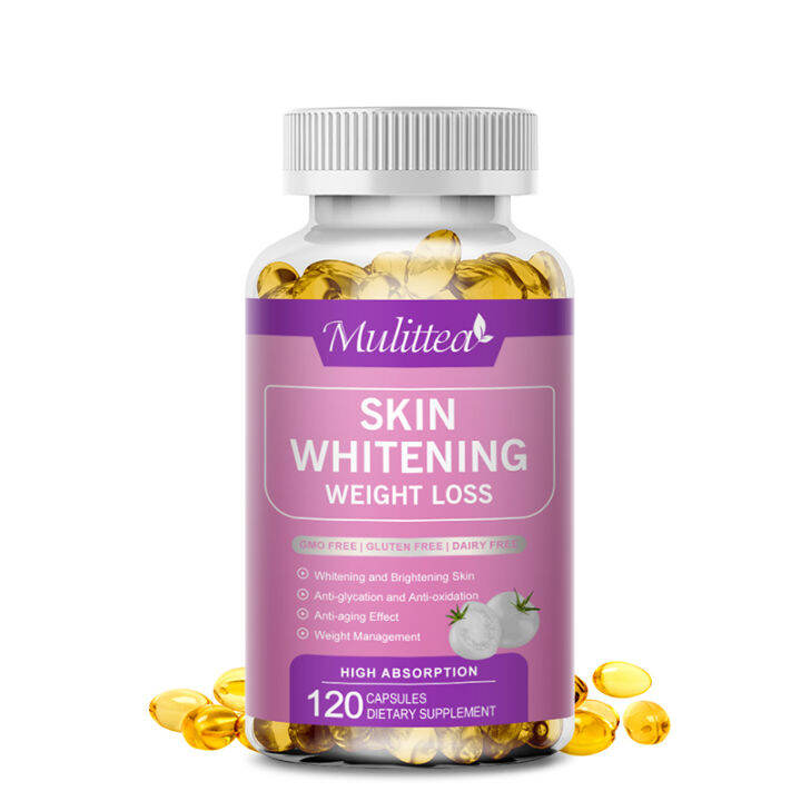 Mulittea Glutathione Whitening Capsules With White Tomato Skin ...