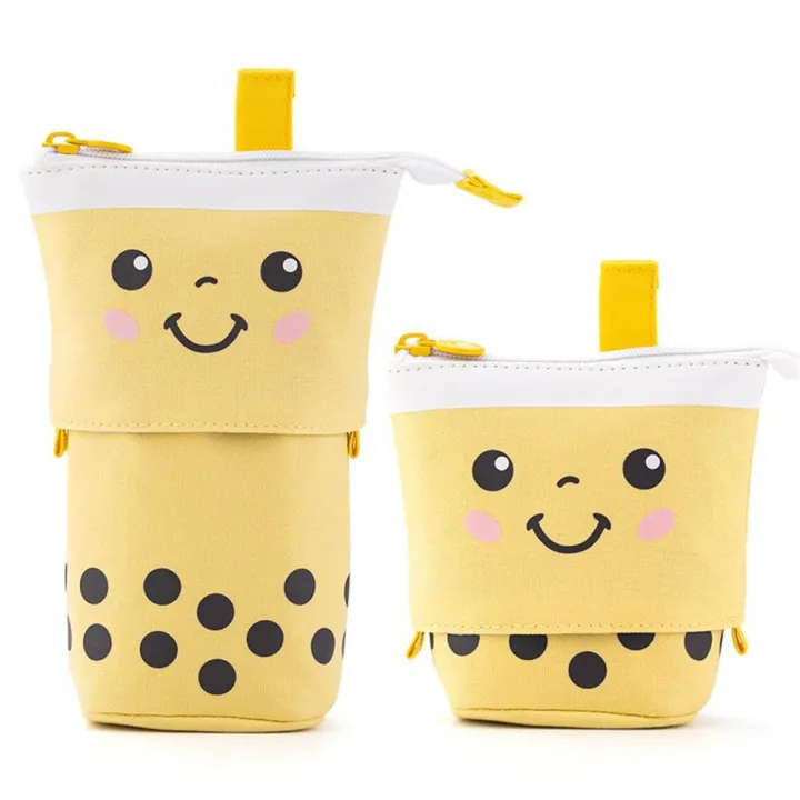 pen-box-stationery-pouch-stand-up-stationery-case-cute-milk-tea-pencil-case-telescopic-pen-bag-penholder-stationery-case