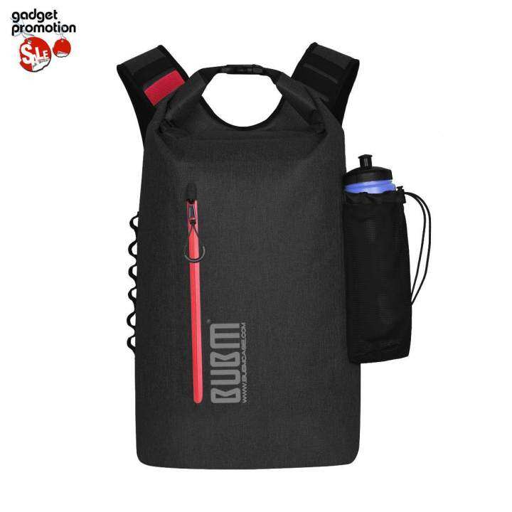 BUBM BK2 กระเป๋าเป้สะพายหลังกันน้ำ 100% ((Black) | Lazada.co.th