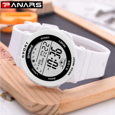 （A Decent035）PANARS Women WatchFunction WatchSportAlarm StopwatchChild Wristwatch For Ladies Girl Boy Gift