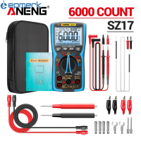 [electronicshop]ANENG SZ17สมาร์ทมัลติมิเตอร์ดิจิตอลชุด16 In 1สายผสม6000 Counts True RMS วัดระยะอัตโนมัติไฟหลังจอ LCD เครื่องทดสอบไฟฟ้า