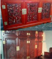 【Cw】Pure Copper Antique Door Handles Kit R Chinese Style Gate Pulls Furniture 【hot】