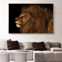 พิมพ์ลายสิงโตแอฟริกัน-Lion Wall Art สำหรับตกแต่งห้อง-Lion Home Decor