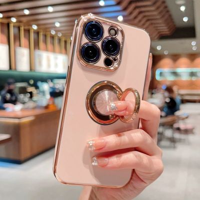 Luxury Phone Magnetic Case For iPhone 14 13 12 11 Pro Max XS XR X S 7 8 Plus 12Pro iPhone13 iPhone12 Full Cover With Ring Holder
