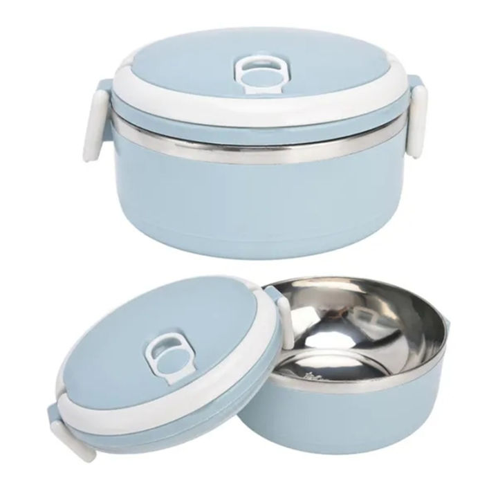 1pc, Stainless Steel Thermal Lunch Box for School, Office, and