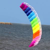 22.7m High Quality Dual Line Parafoil Parachute Sports Beach Kite Soft Parafoil Surfing Kite Large Outdoor Beach Flying Kite