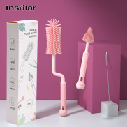 Insular Silicone bottle brush, baby pacifier brush, straw brush