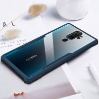 LANLIN สำหรับ OPPO A9 2020/OPPO A5 2020 Hard Hybrid กันกระแทก Slim Crystal Clear Double Anti Drop Protection เคสใส่โทรศัพท์ Clear กลับมีความยืดหยุ่น TPU กรอบกันชน