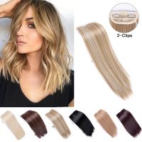 "Leeons Clip-On Hair Pad Natural Hair Extensions 4/8/12Inch Synthetic Hair Pieces Fake Hair 2 Clip-On Hair Накладки Для Волос  " Wig  Hair Extensions