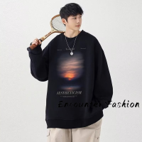 Encounter Fashion  เสื้อสเวตเตอร์  เสื้อกันหนาวมีฮู้ด เสื้อกันหนาว เสื้อแขนยาวชาย เสื้อกันหนาว ผ ช เสื้อฮู้ด เสื้อฮู้ดชาย 2023ใหม่ MWY2390RX1 37Z230914