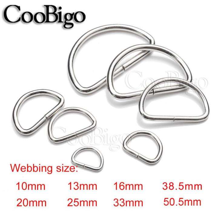 10pcs-โลหะ-d-แหวนครึ่งห่วง-d-ring-buckle-สำหรับกระเป๋าถือกระเป๋ากระเป๋าเป้สะพายหลังฮาร์ดแวร์-diy-สุนัข-collar-chain-clasp-เย็บอุปกรณ์เสริม-jieloe