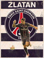 โปสเตอร์ Zlatan Ibrahimovic ซลาตัน โปสเตอร์ติดผนัง ของแต่งบ้าน รูปภาพติดผนัง 77poster